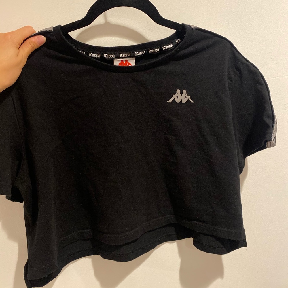 Cropped Kappa Reflective women top
